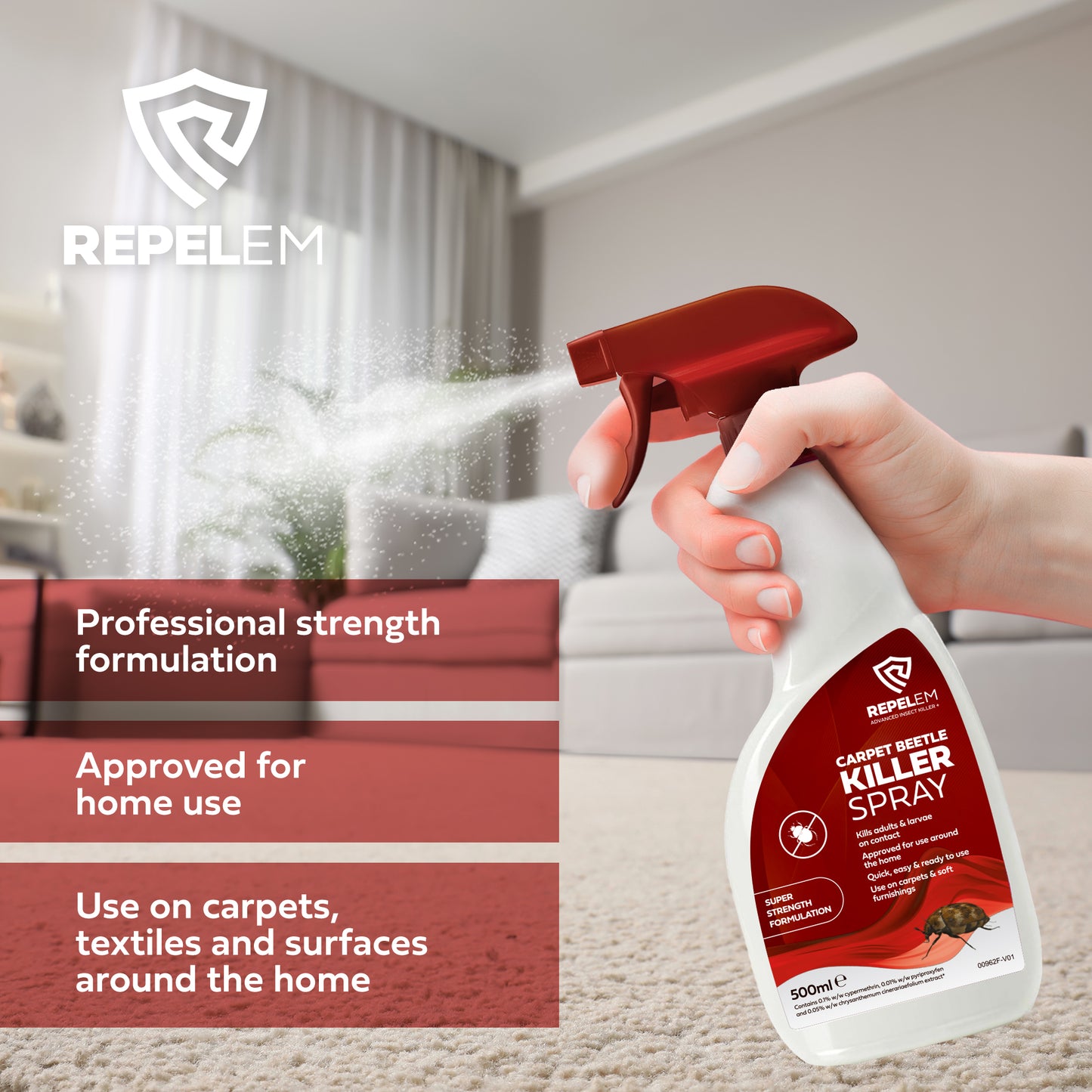REPELEM Carpet Beetle Killer - 500ml
